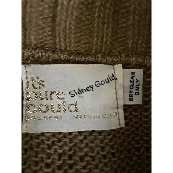Sidney Gould Vtg Cardigan Sweater S M Mohair Long Big Buttons Its Pure Gould - Picture 5 of 5